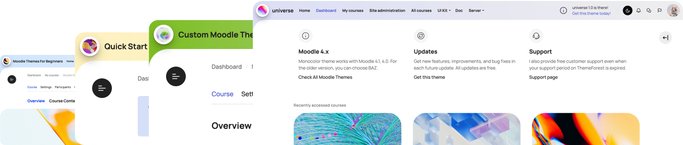 Universe - Moodle Theme